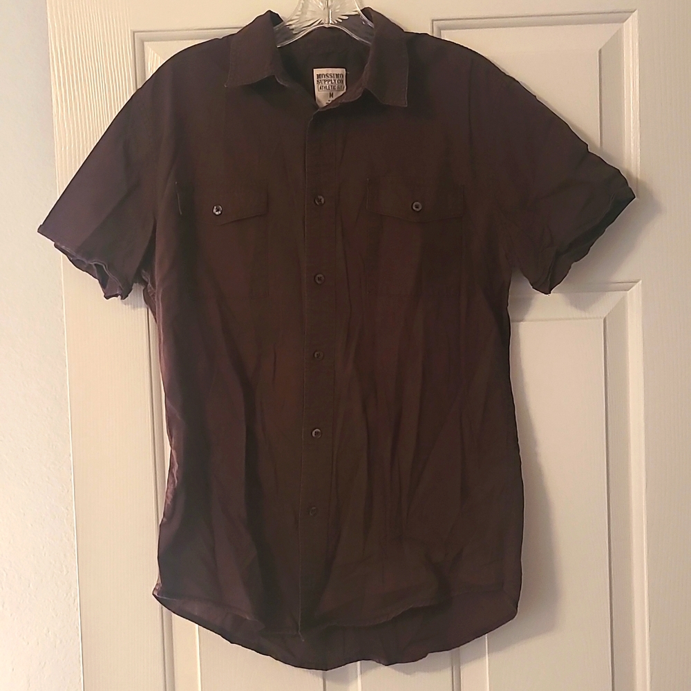 Brown Button-Down Shirt